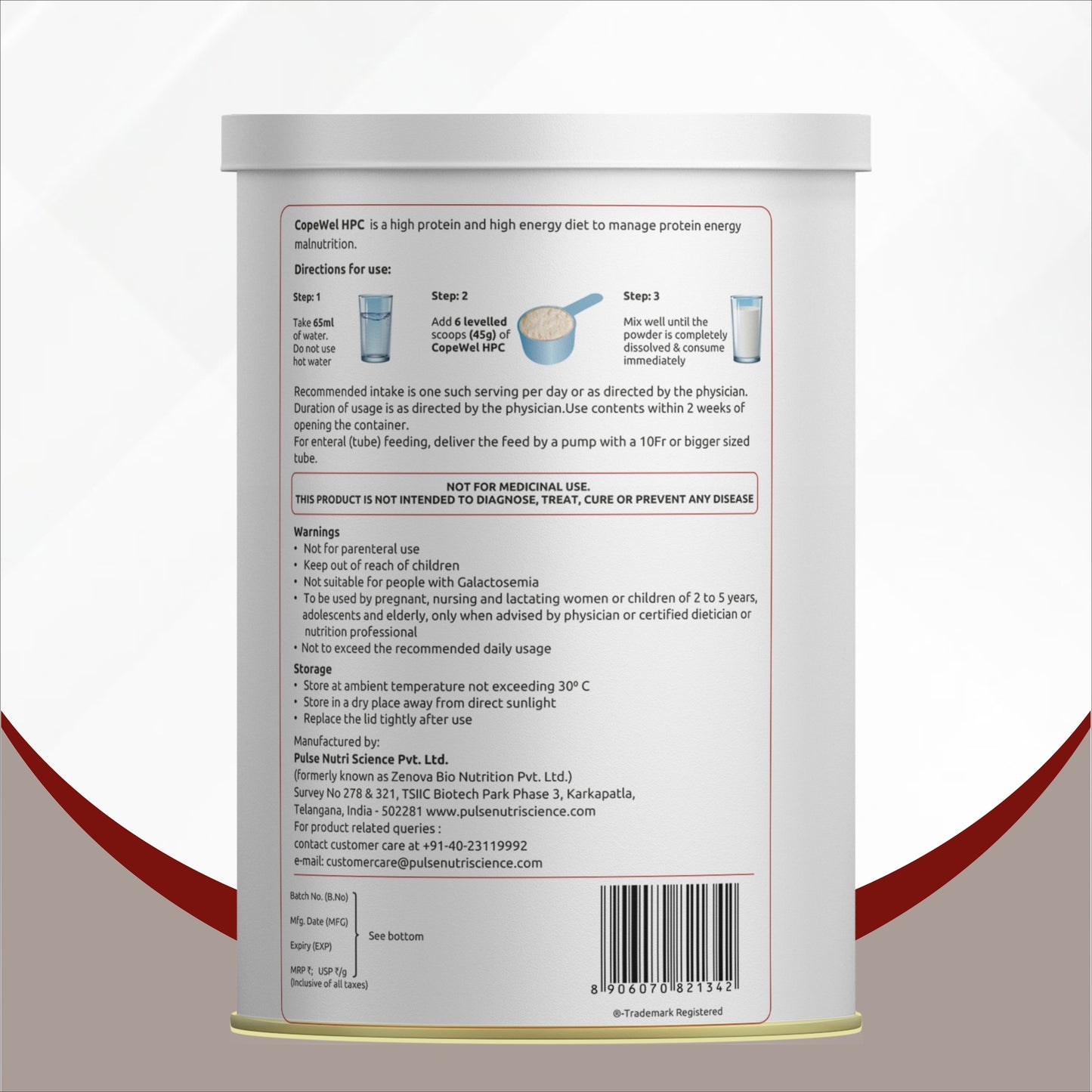 Copewel HPC High-Calorie Protein Nutrition Powder