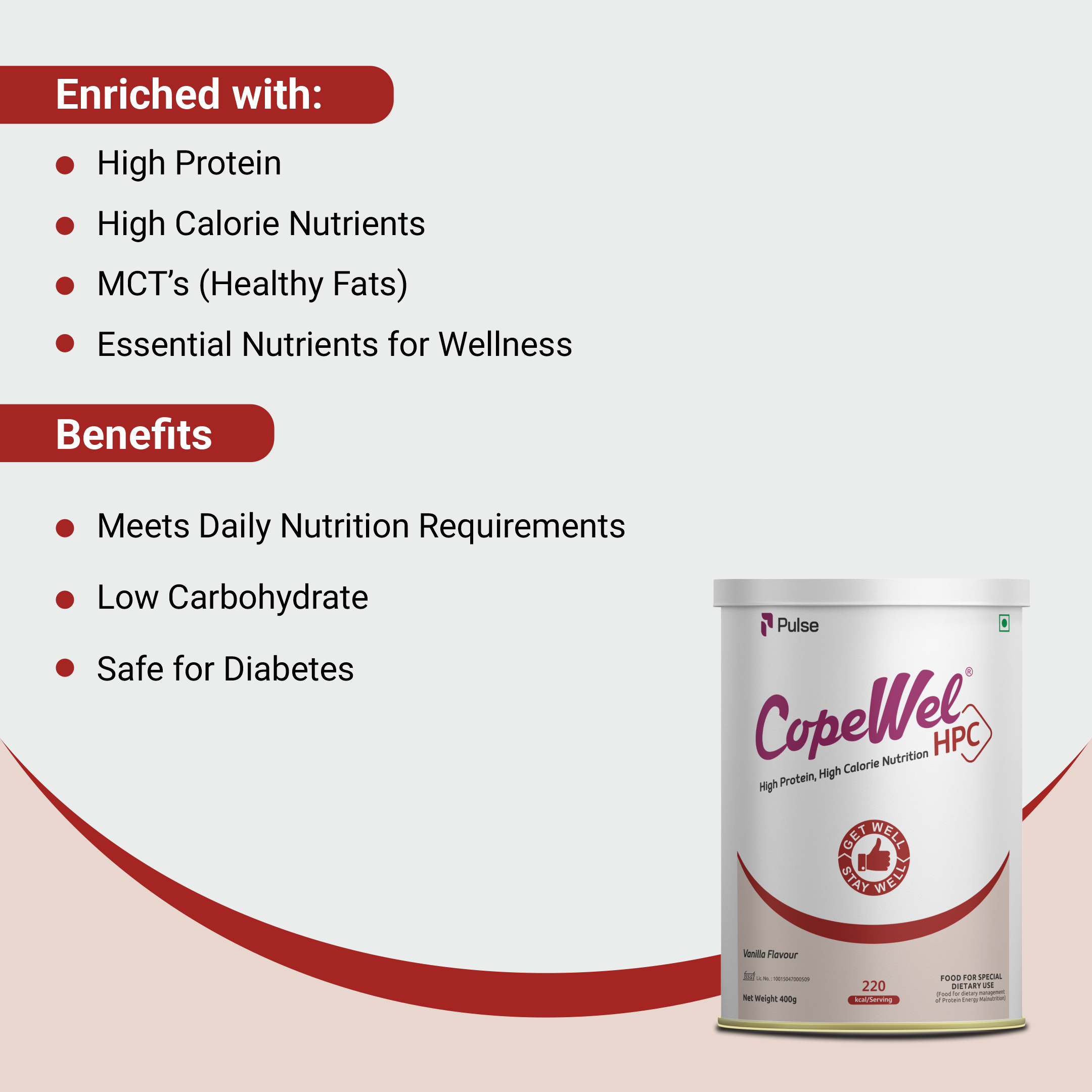 Copewel HPC High-Calorie Protein Nutrition Powder – Pulse Nutriscience